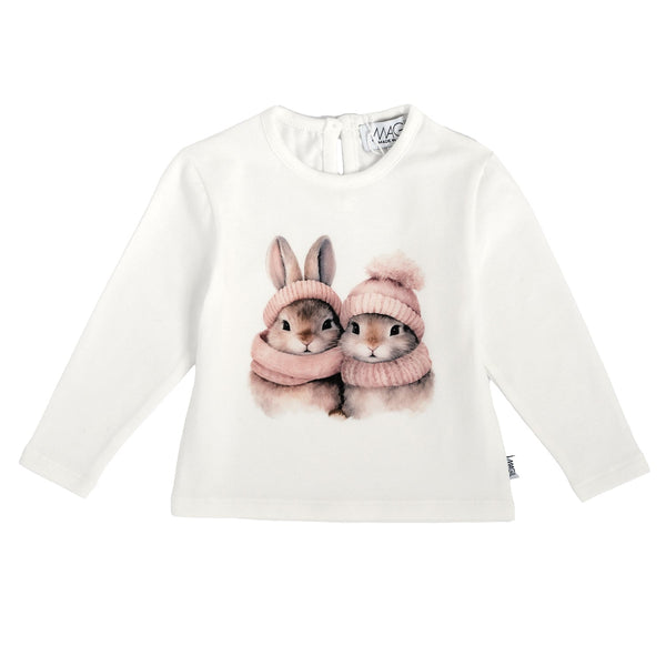 T-SHIRT STAMPA CONIGLIETTI