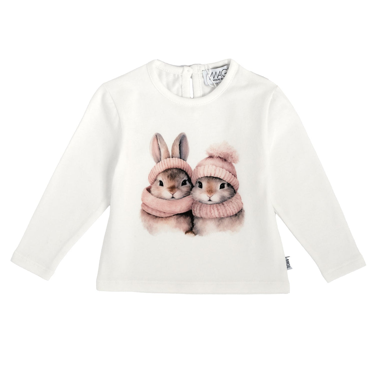 T-SHIRT STAMPA CONIGLIETTI