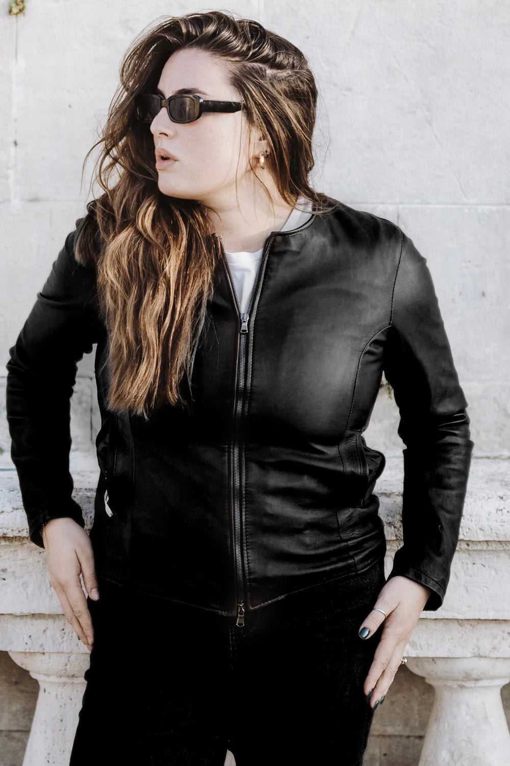 Irina Plus giacca donna 100% vera pelle Made in Italy - Barone Firenze