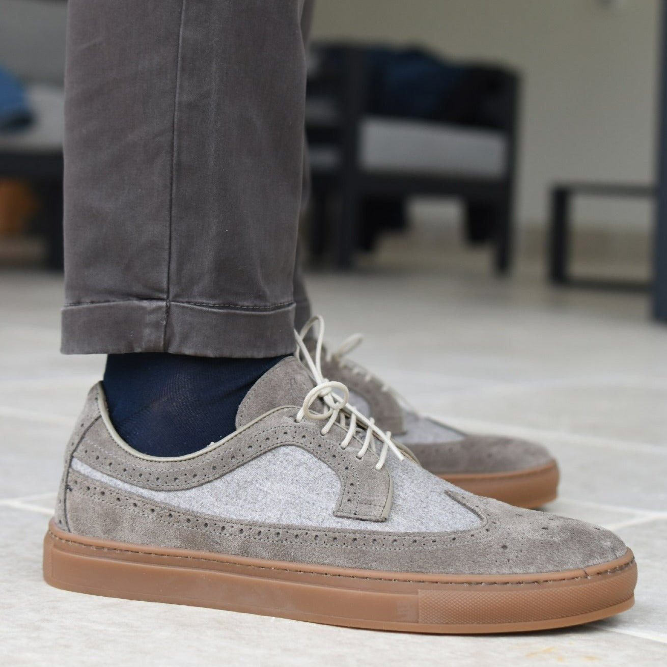 ISCHIA - Flanel Taupe