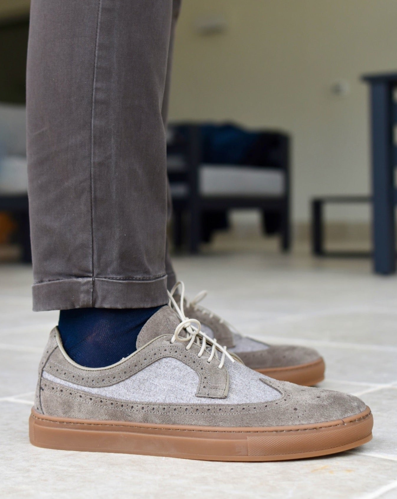 ISCHIA - Flanel Taupe