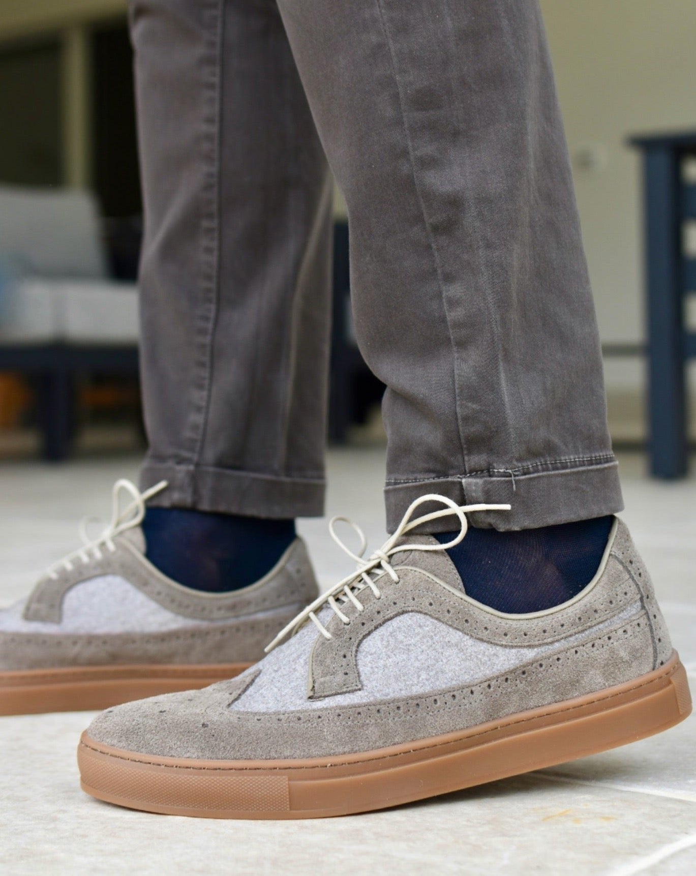 ISCHIA - Flanel Taupe