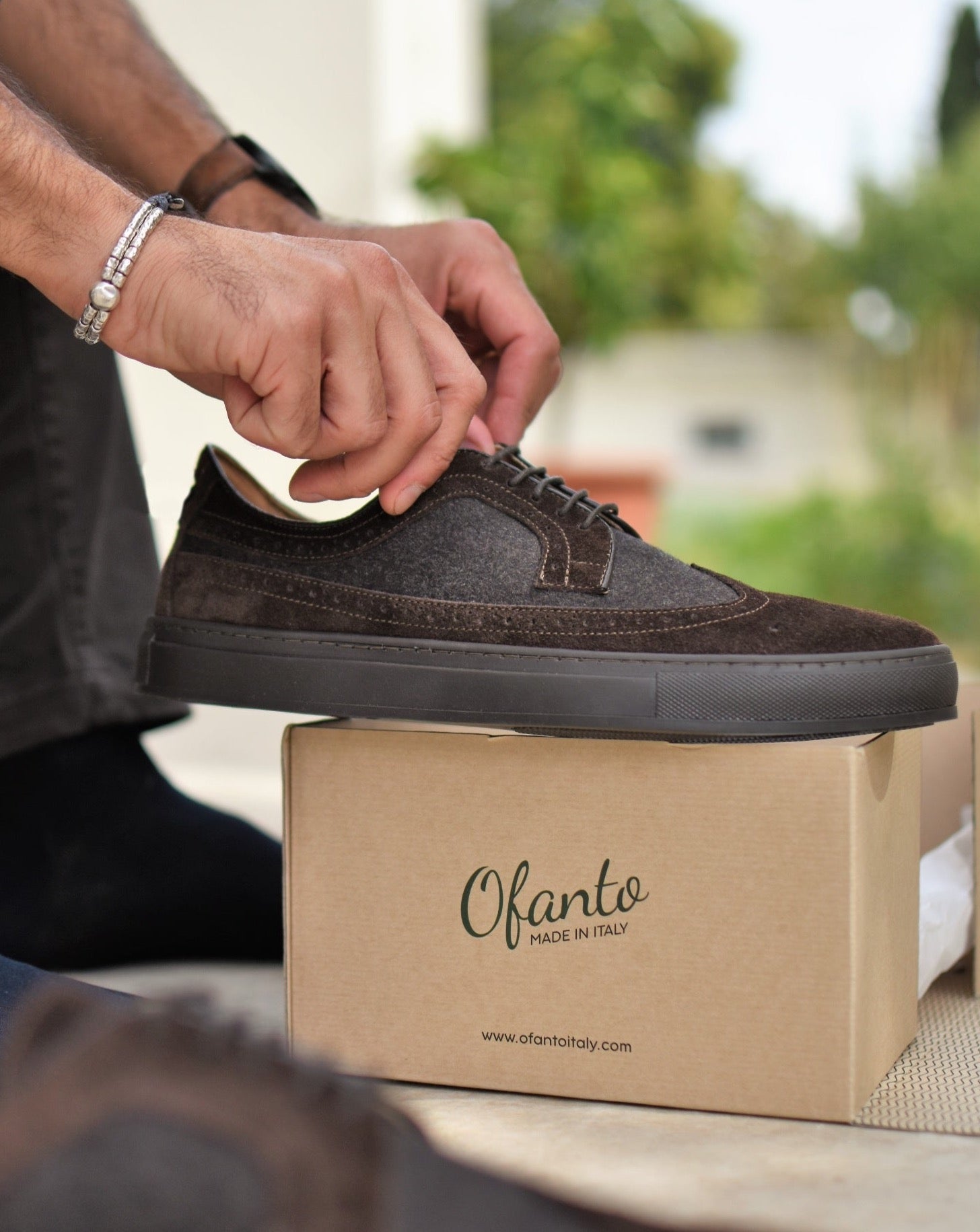 ISCHIA - Flanel Bruin