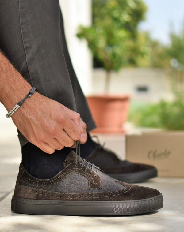 ISCHIA - Flanel Bruin