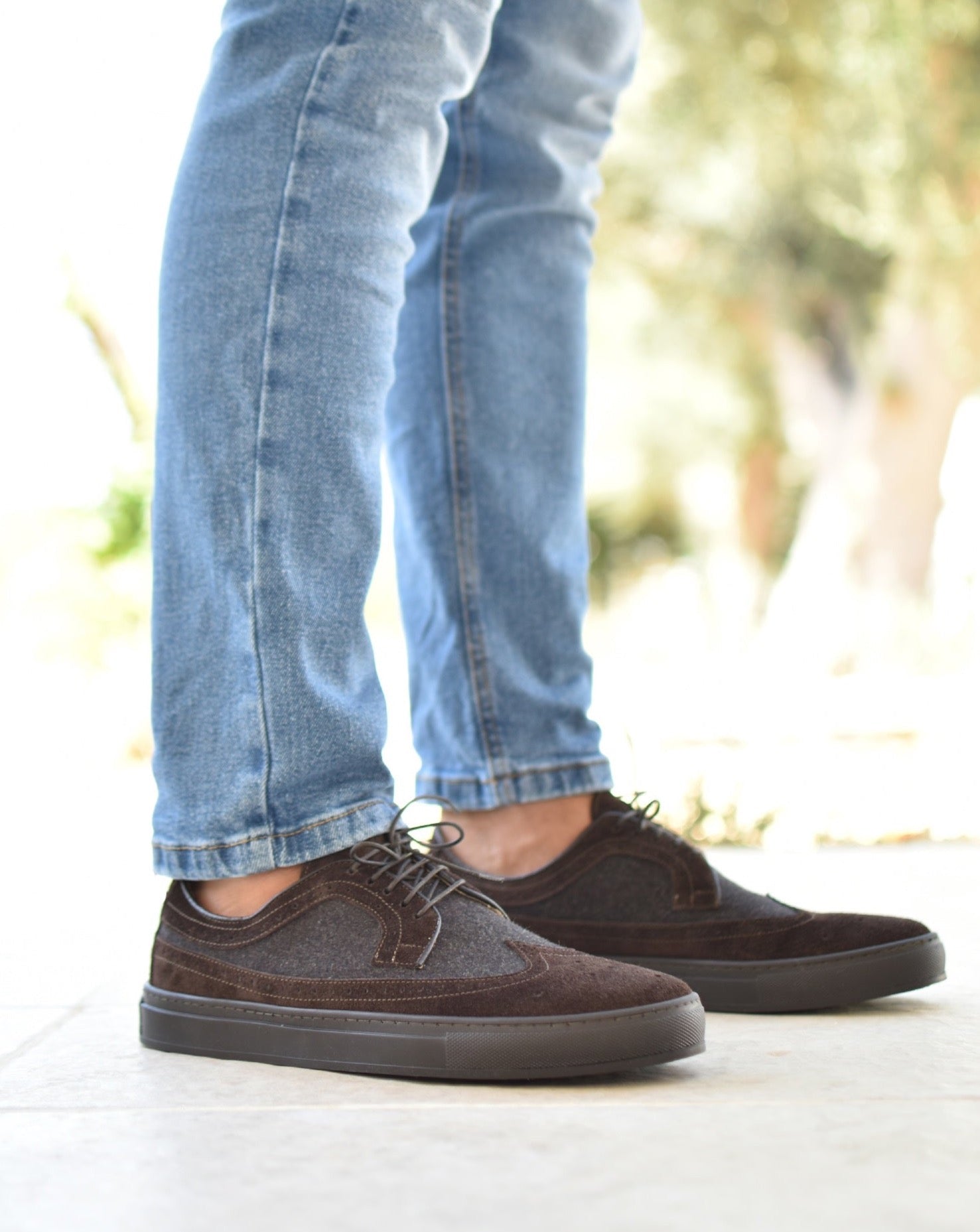 ISCHIA - Flanel Bruin