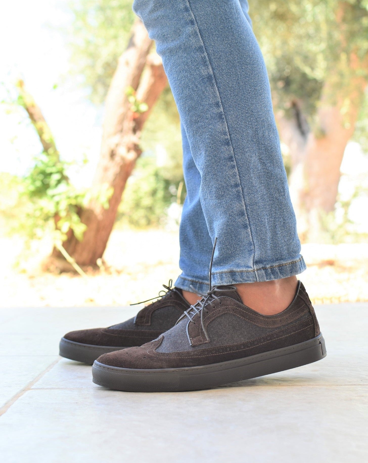 ISCHIA - Flanel Bruin