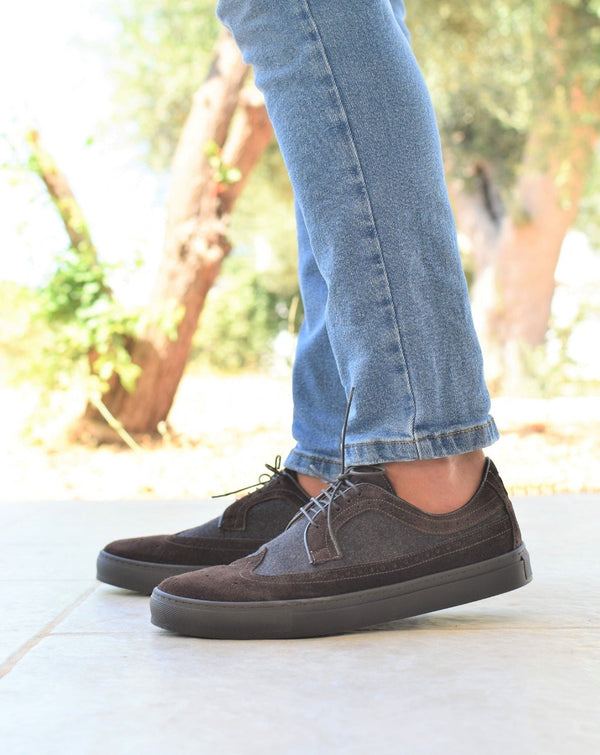 ISCHIA - Flanel Bruin