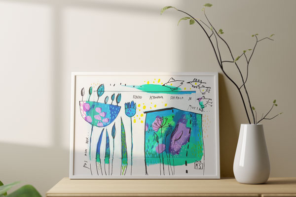 Music was playing above the rooftops