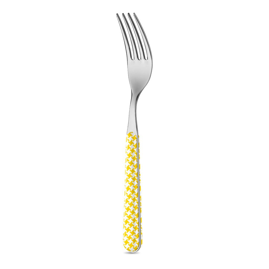 Table Fork - Yellow Pied de Poule BD14016Y