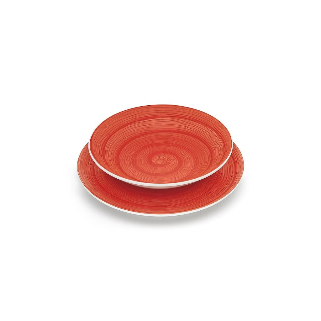 DEEP PLATE - RED - MEMENTO TABLE VERTIGO