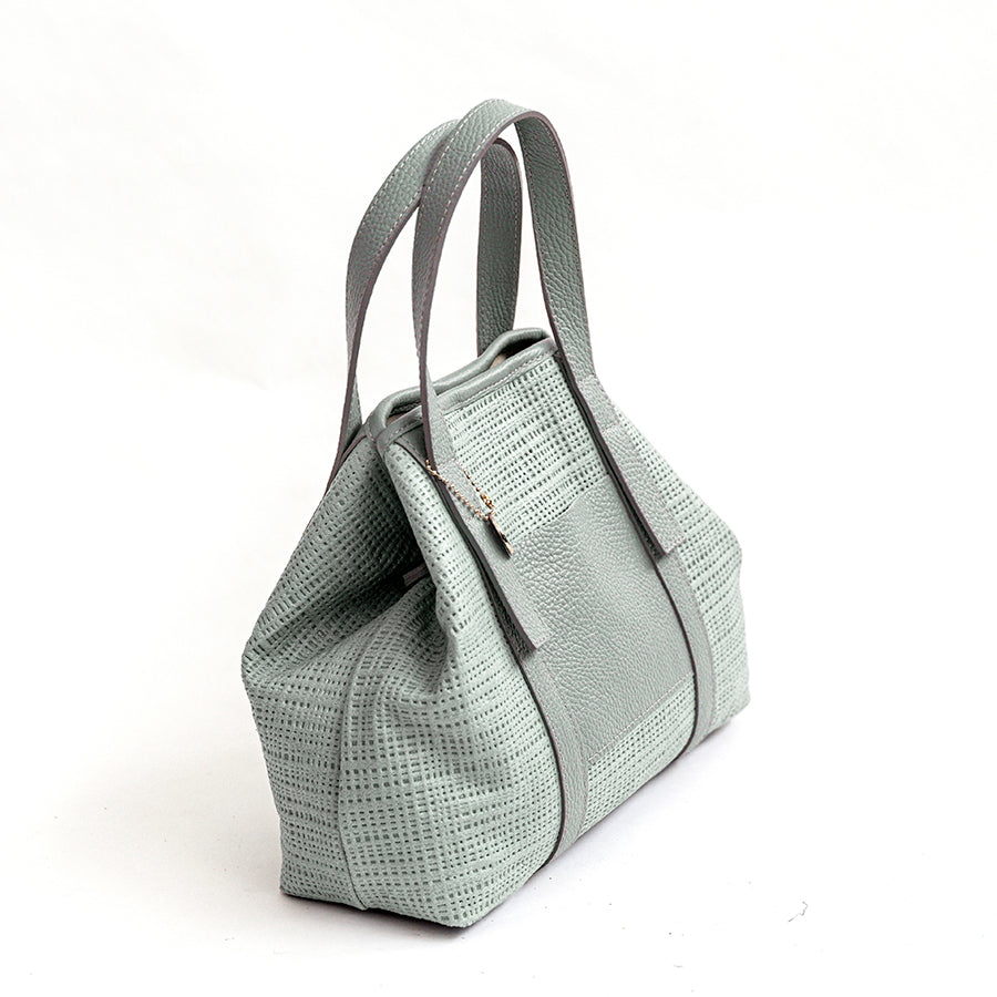 JAMAICA – Mint Laser-Cut Leather Bag