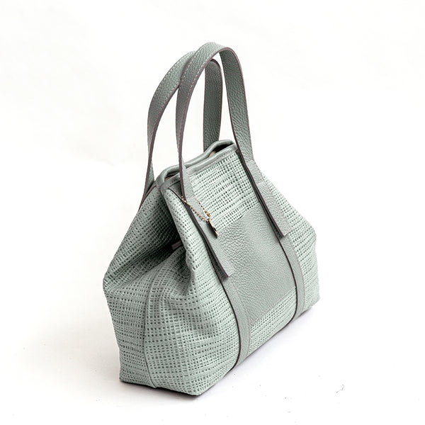 JAMAICA – Mint Laser-Cut Leather Bag