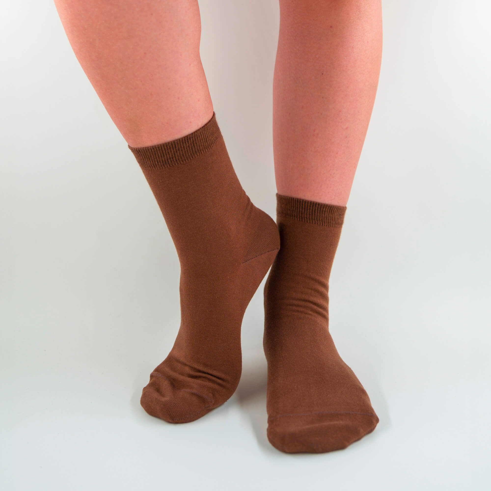 Jasmine - Short solid color socks in soft Makò cotton