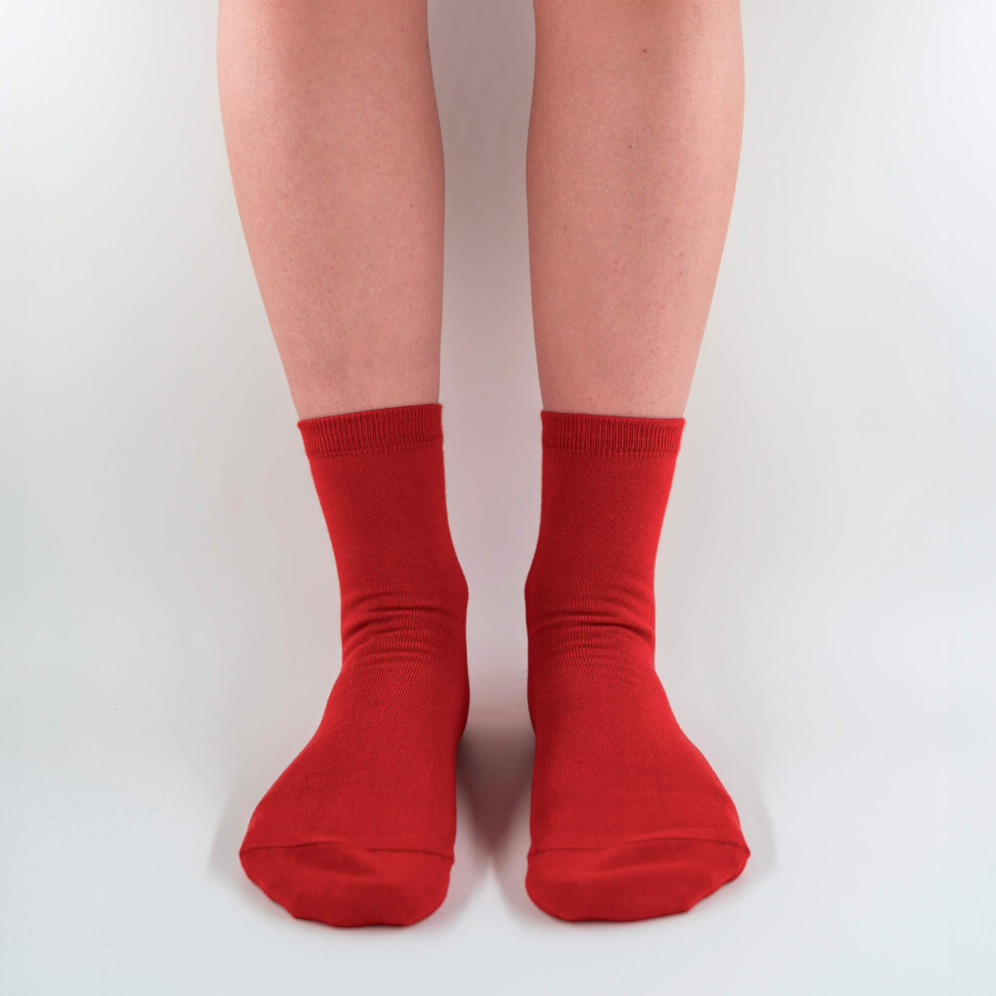 Jasmine - Short solid color socks in soft Makò cotton
