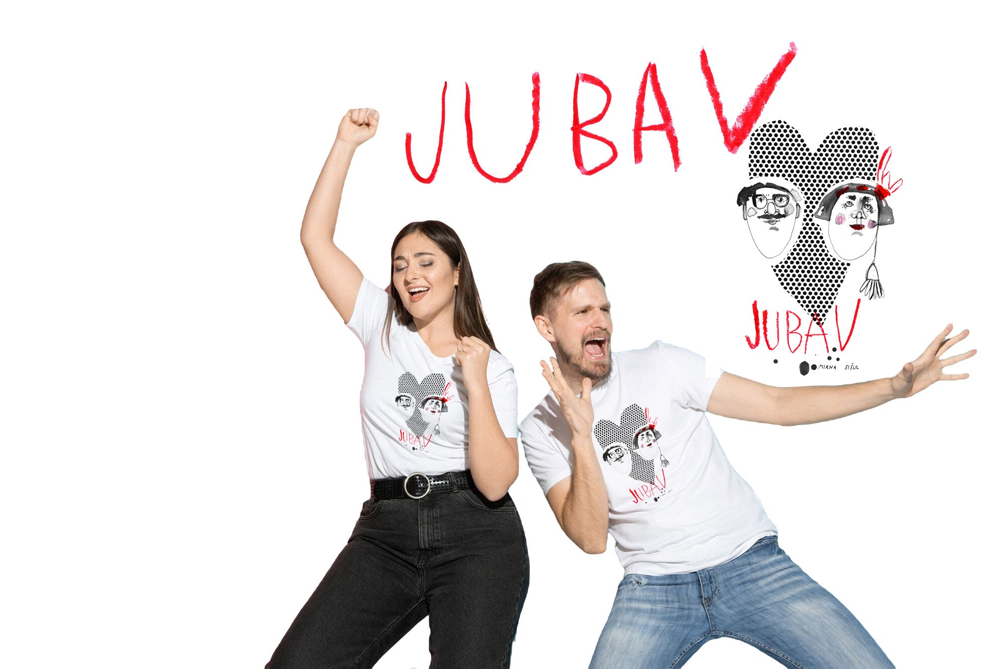 T-SHIRT short sleeve shirt - male/female 'Love'