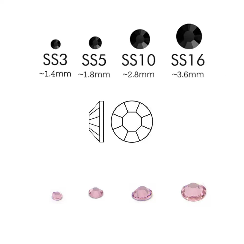 Decorative Stones – Crystal Aurora Borealis, approx. 50 pcs.
