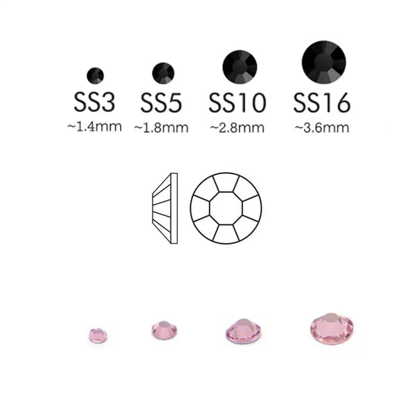 Decorative Stones – Crystal Aurora Borealis, approx. 50 pcs.