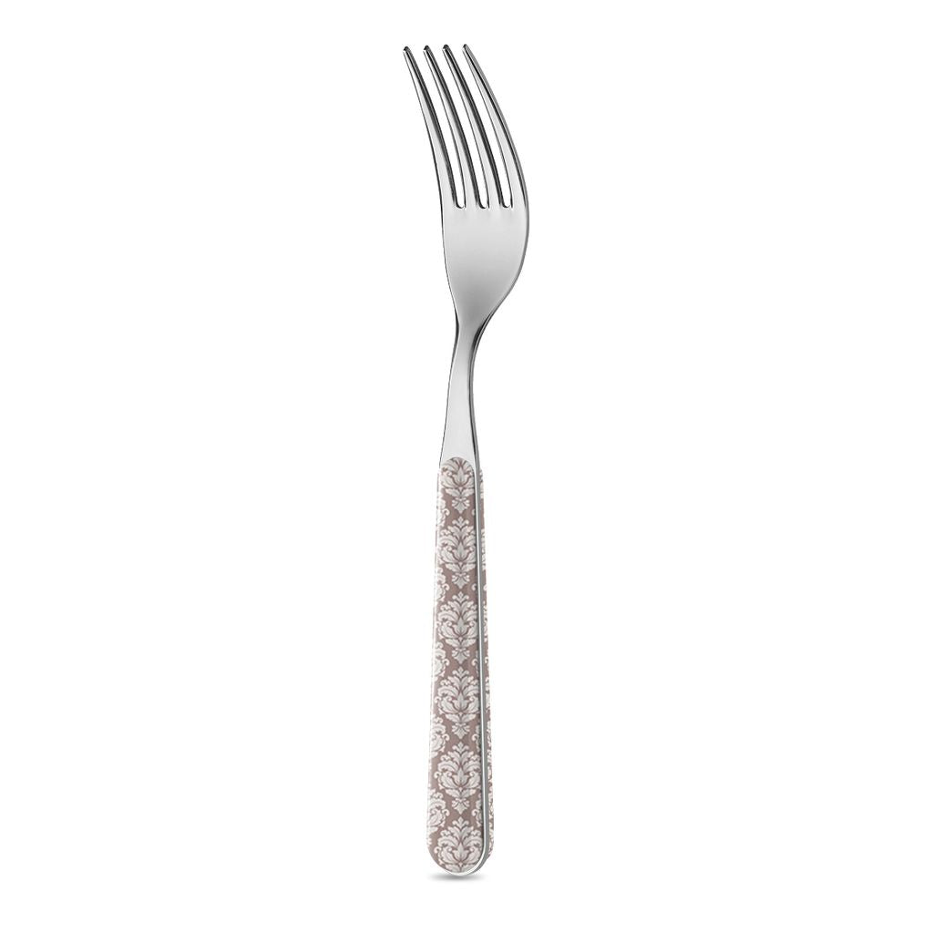 6 Forchette Tavola - Damascato Sabbia BD14041S