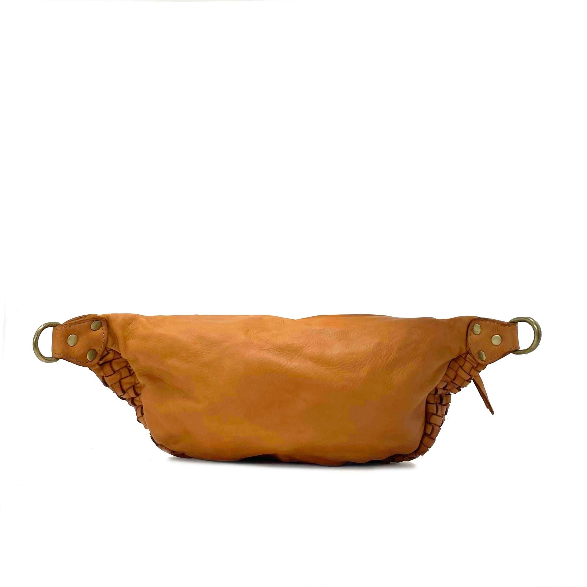 Marsupio Unisex in Pelle Morbida Stile Vintage indossabile a Tracolla - K036