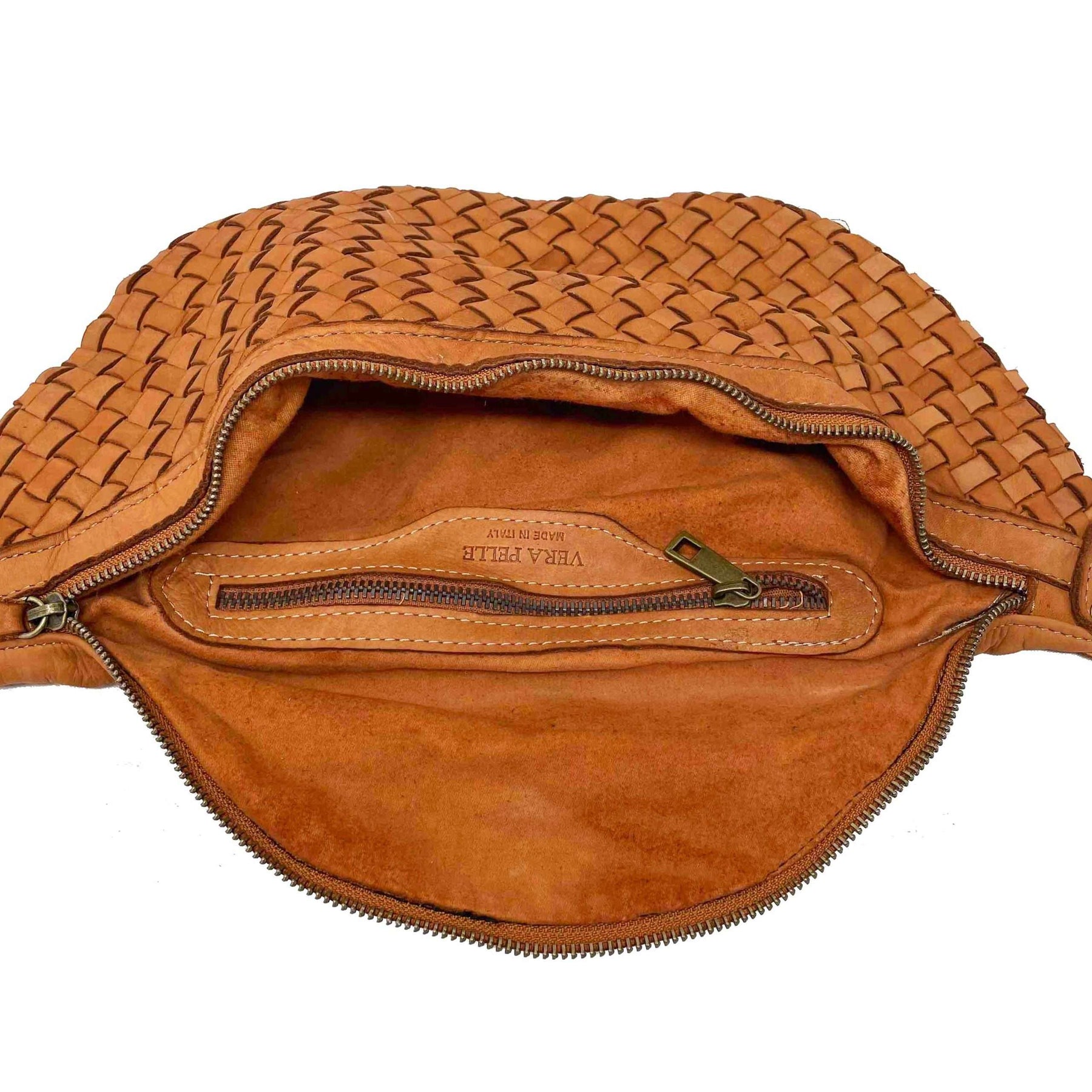 Marsupio Unisex in Pelle Morbida Stile Vintage indossabile a Tracolla - K036