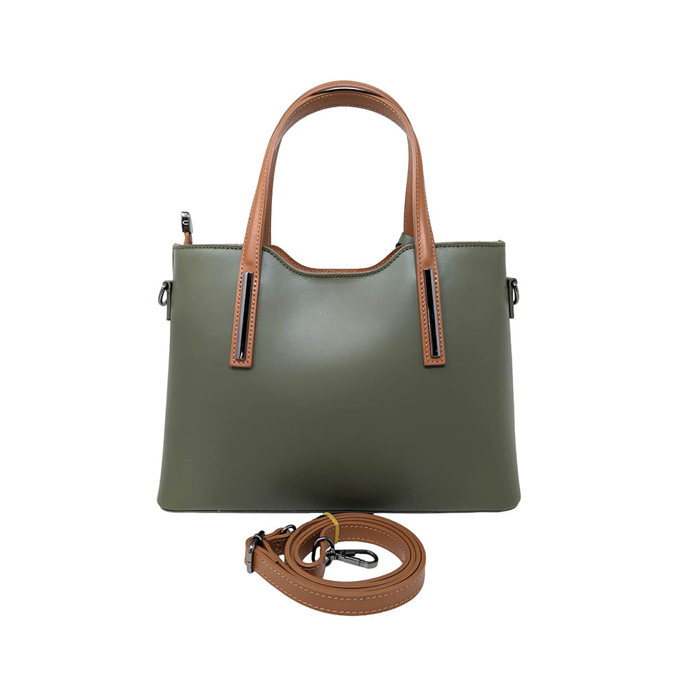 Borsa a Mano da Donna in Vera Pelle Liscia - K041
