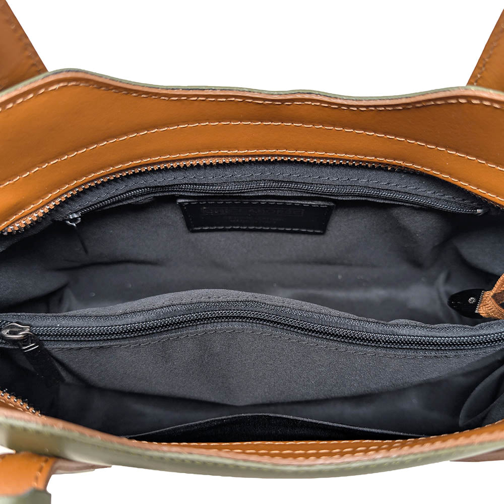 Borsa a Mano da Donna in Vera Pelle Liscia - K041