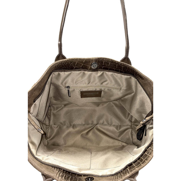 Borsa a Mano Shopper Grande Indossabile a Spalla da Donna in Pelle - K062