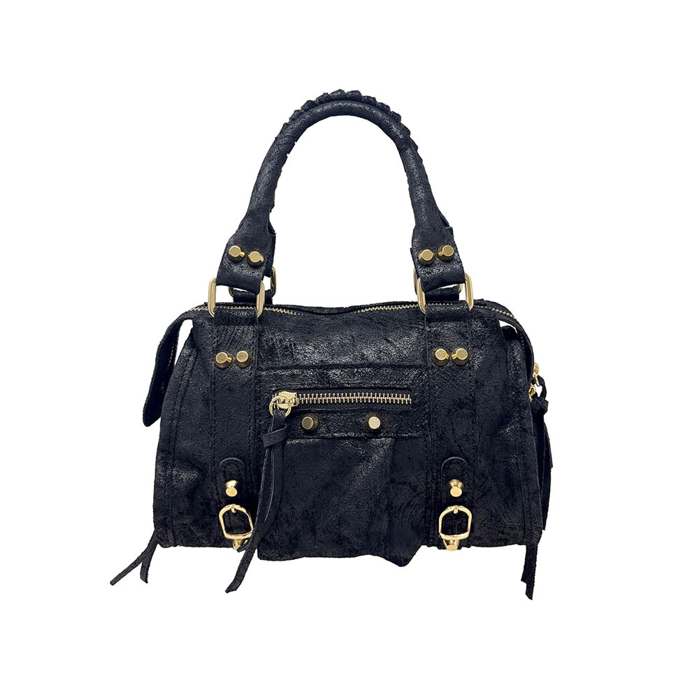 Borsa a Mano Piccola in Pelle Opaca con Borchie - ART. K072