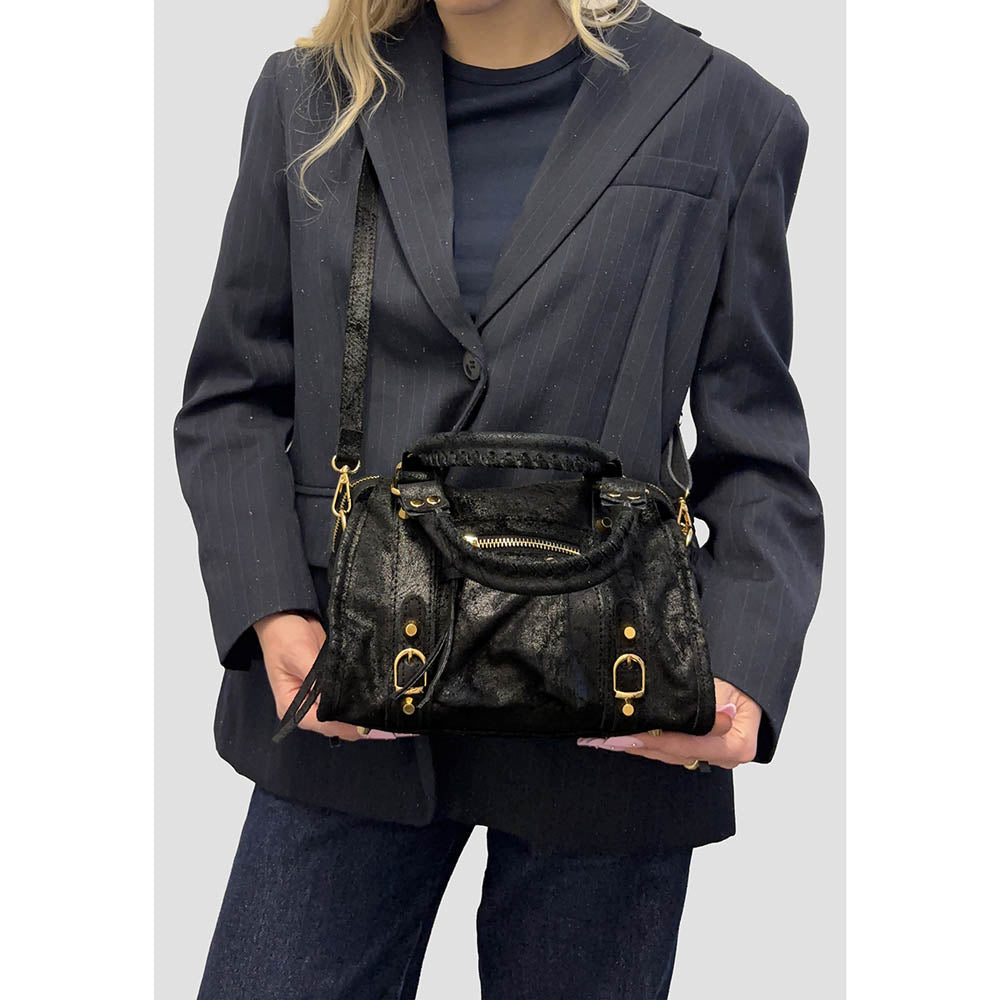 Borsa a Mano Piccola in Pelle Opaca con Borchie - ART. K072
