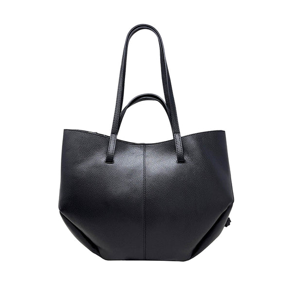 Women's Leather Dollar Shoulder Shopper Bag - ART. K100