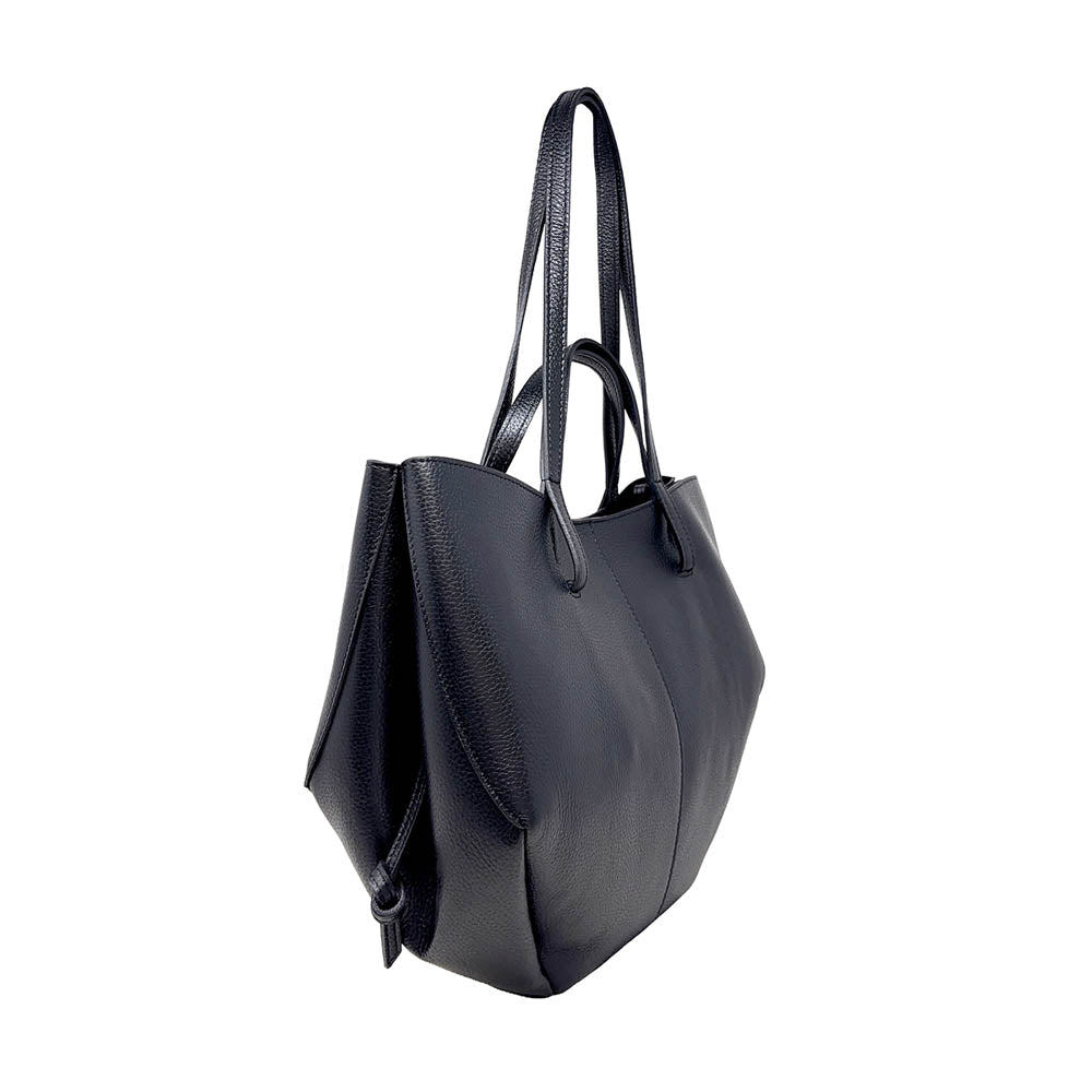 Women's Leather Dollar Shoulder Shopper Bag - ART. K100