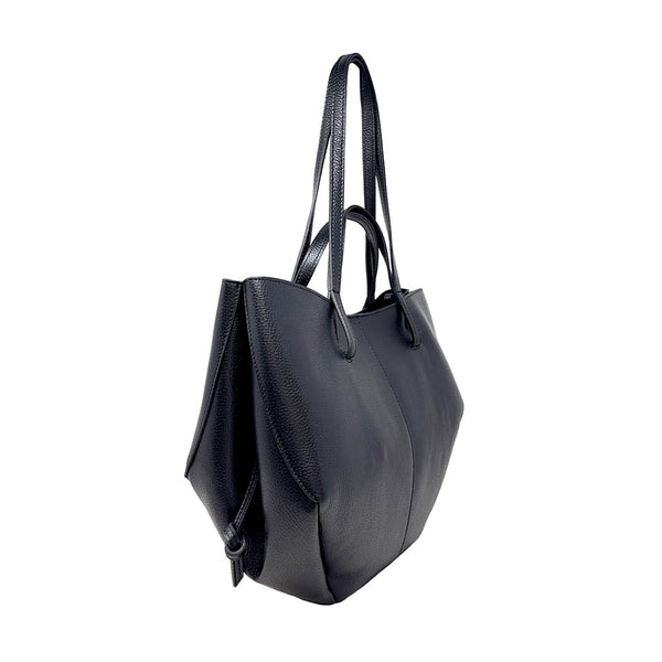 Women's Leather Dollar Shoulder Shopper Bag - ART. K100