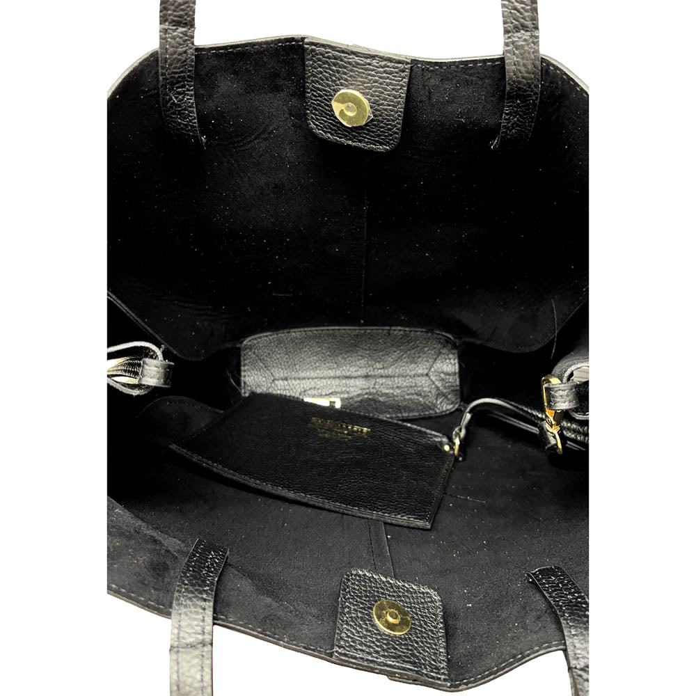 Women's Leather Dollar Shoulder Shopper Bag - ART. K100