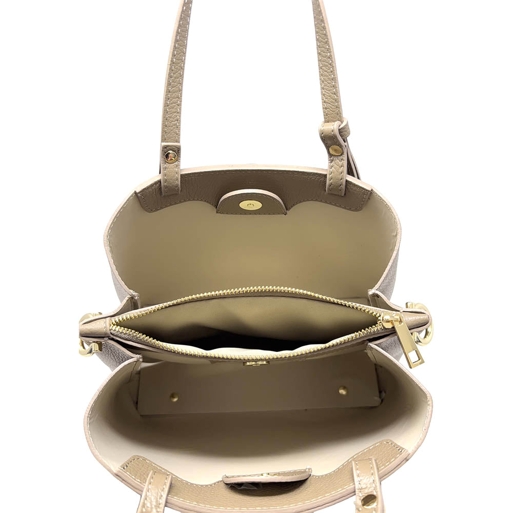 Elegant Women's Handbag in Hammered Leather with Shoulder Strap - ART. K103