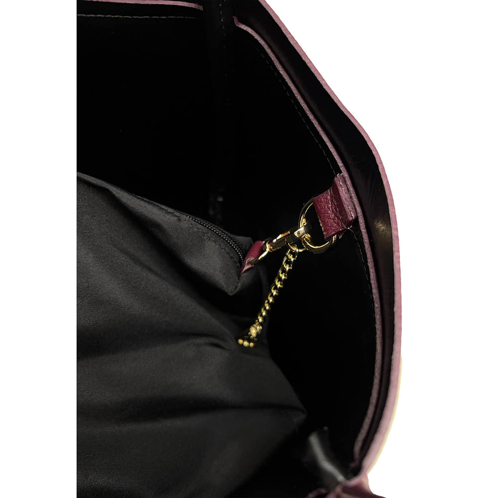 Elegant Women's Handbag with Hammered Leather Shoulder Strap - ART. K105