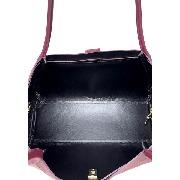 Elegant Women's Handbag with Hammered Leather Shoulder Strap - ART. K105