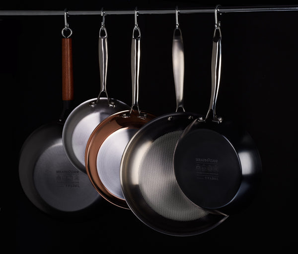 5 PADEL - STEEL - 28 cm Frying Pan - SERAFINO ZANI