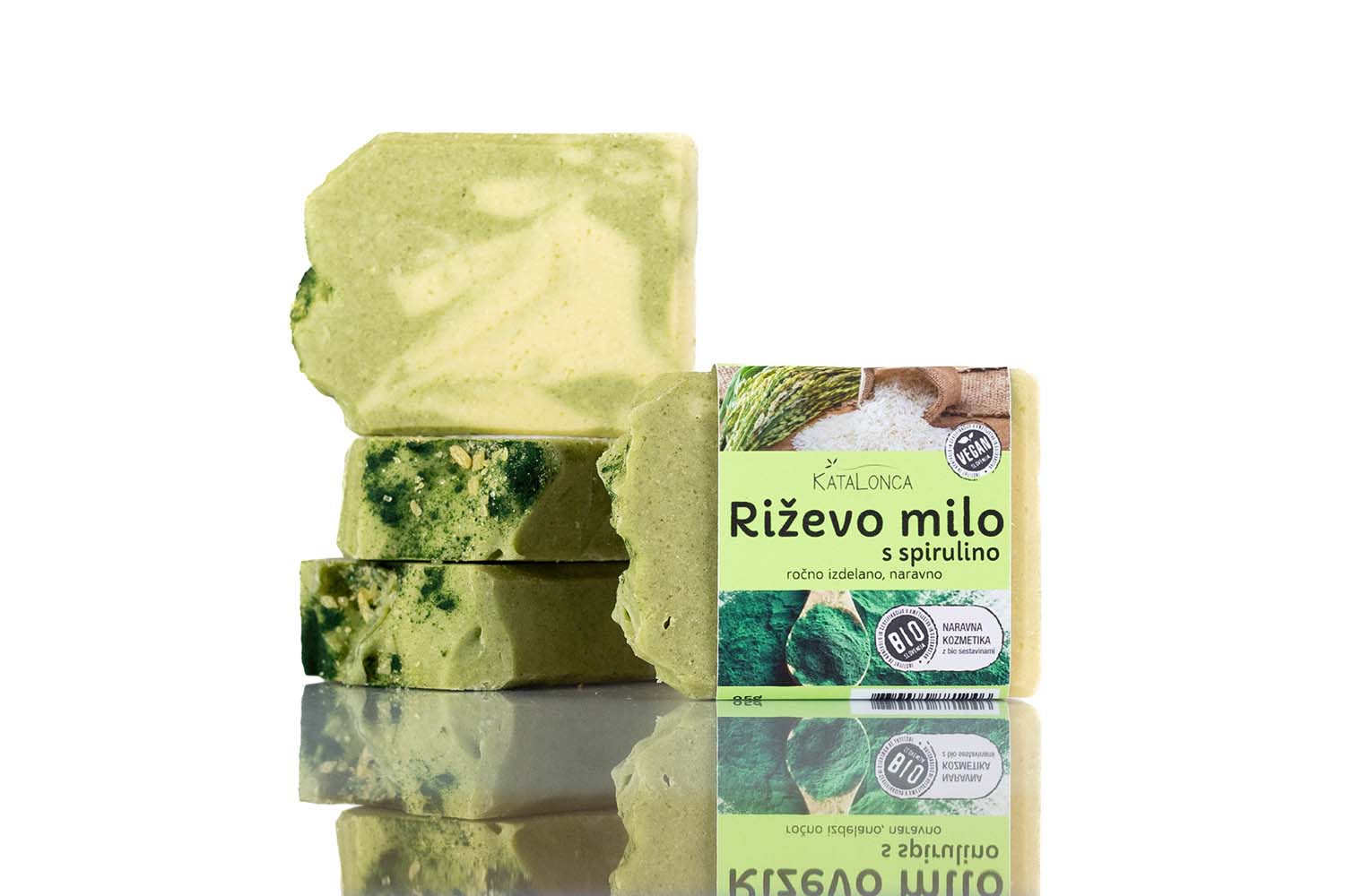 Riževo milo s spirulino