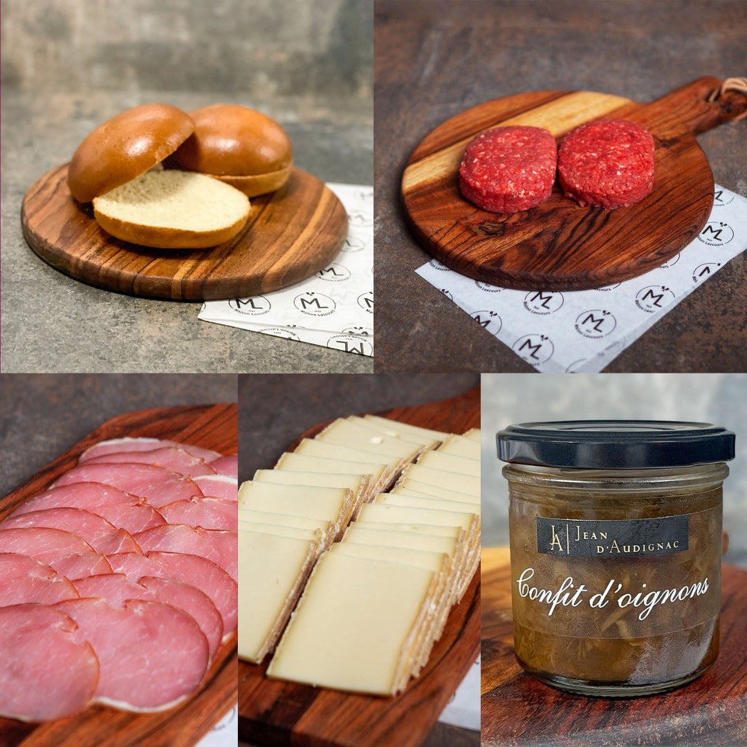 Raclette Burger Kit for 4 People