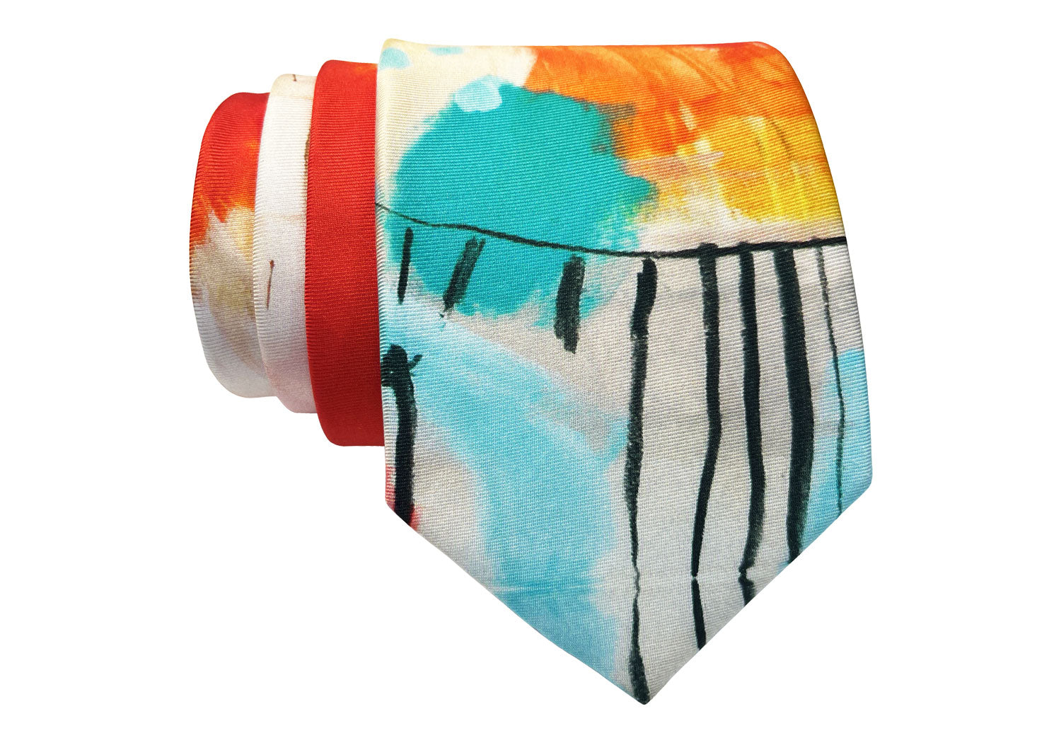Silk Tie "Red Dot"