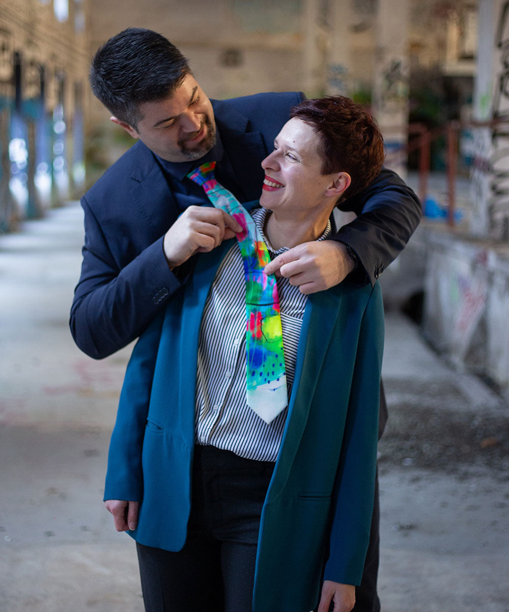 Silk Tie 'Istrian Inspiration'