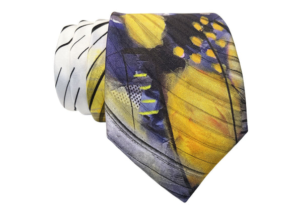 Silk Tie "Yellow Rhythm"