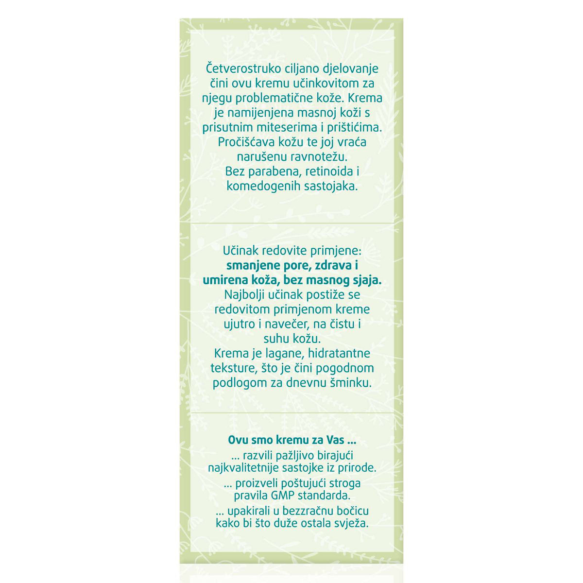 Krém na pleť s akné