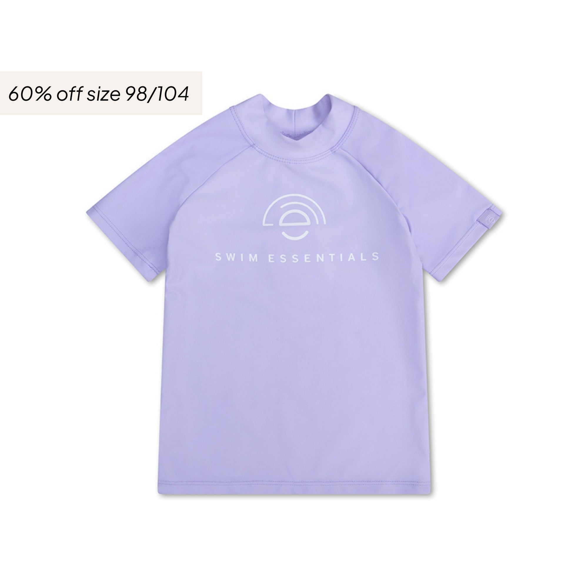 Tonos Puros | Camiseta de Natación UV Lila con Mangas Cortas