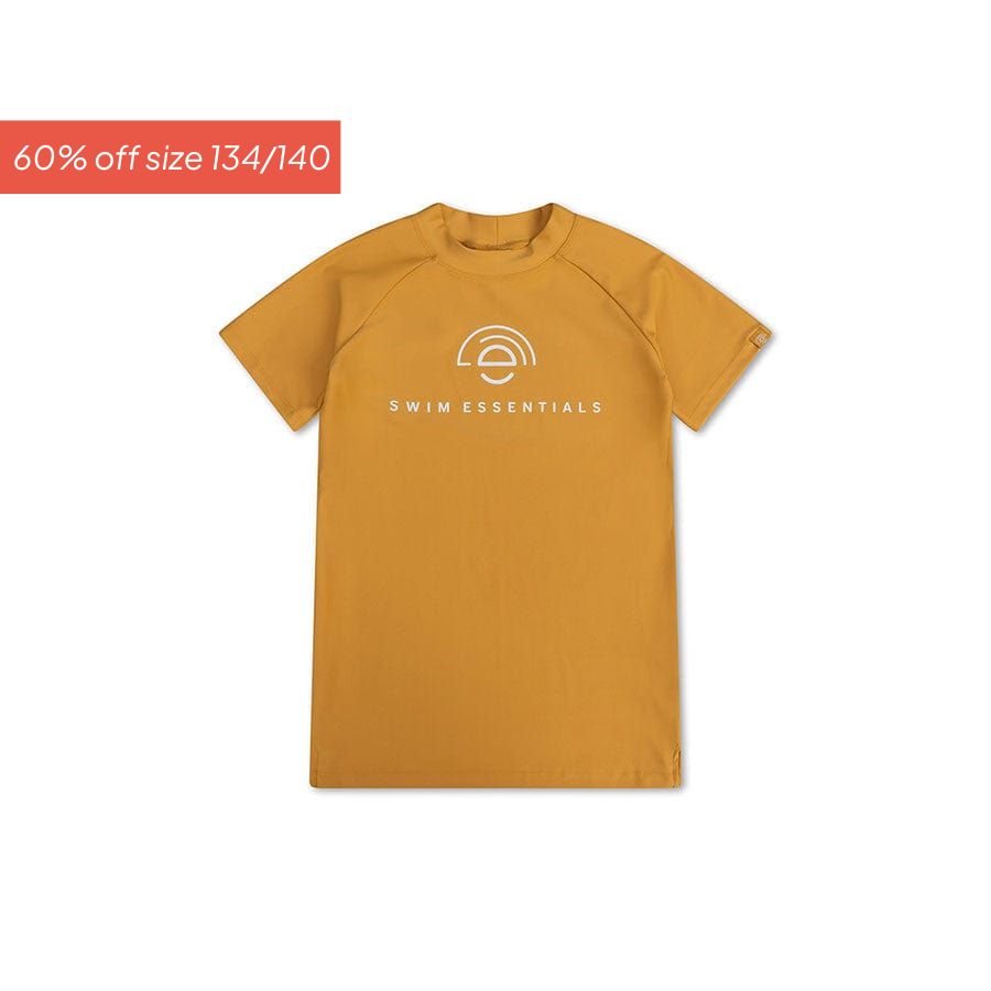 Pure Tones | Yellow UV Swim Shirt with Short Sleeves