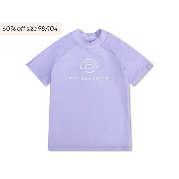 Pure Tones | Lila UV Zwemshirt met korte mouwen