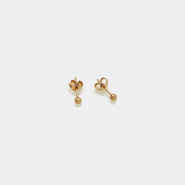 Yellow gold plated silver stud earrings LC102