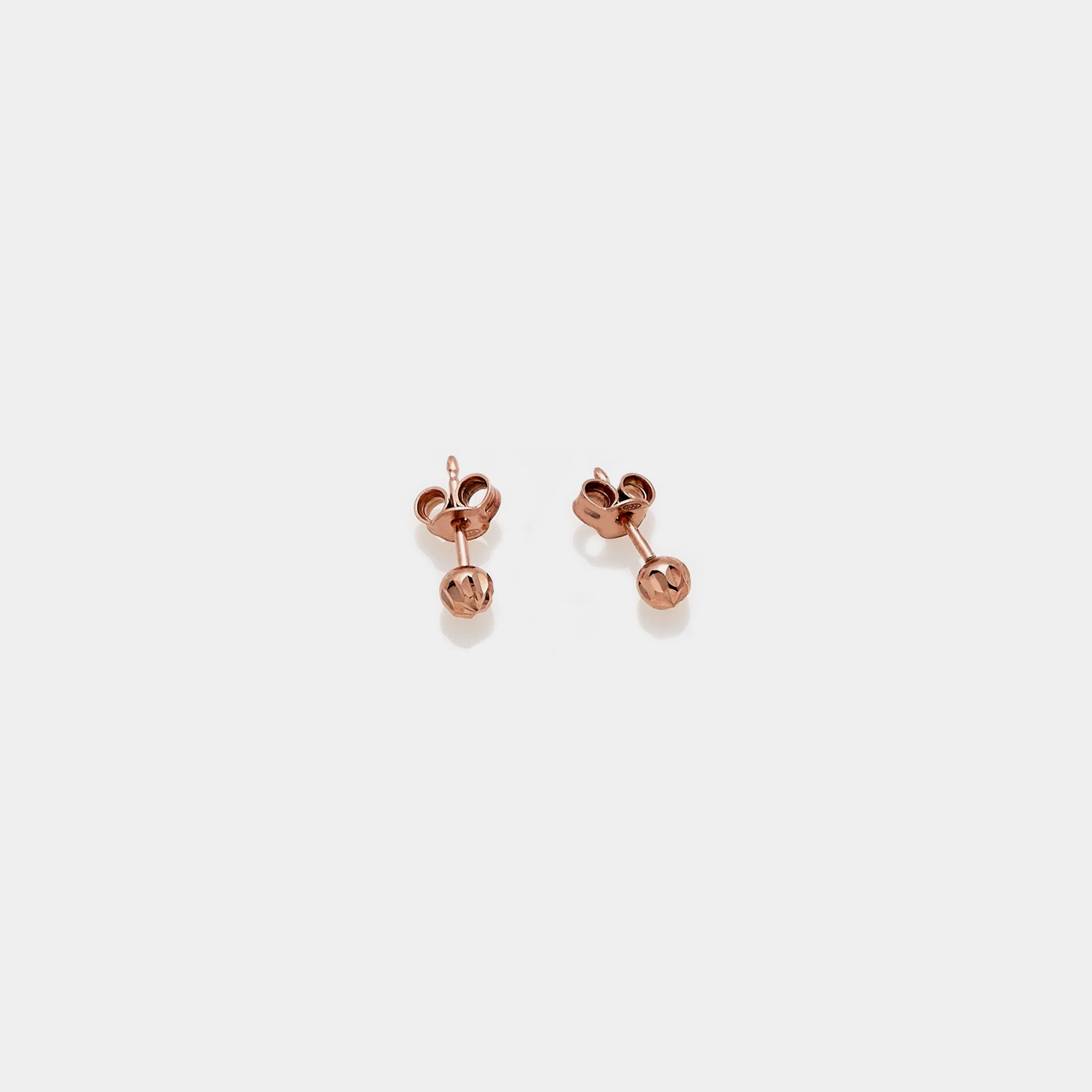 Rose Gold Plated Silver Stud Earrings LC103