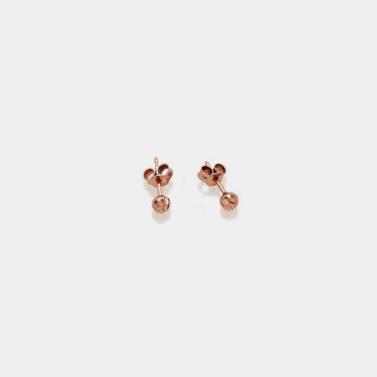 Rose Gold Plated Silver Stud Earrings LC103
