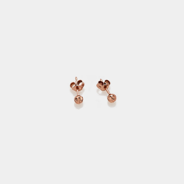 Pendientes de plata chapados en oro rosa LC103